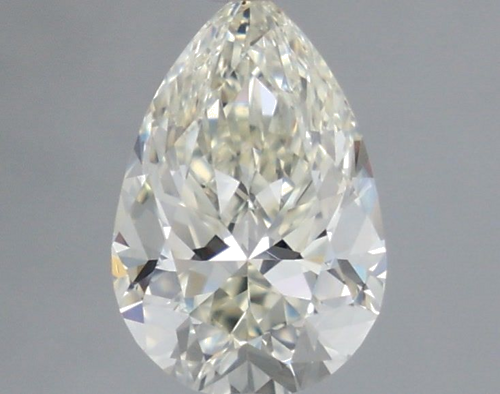 0.57 carat K-VVS1 Natūralus Pear Deimantas (1)
