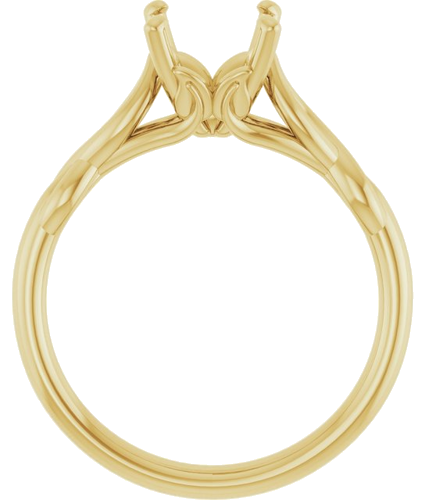 Sužadėtuvių Žiedas „Solitaire“ 585 Geltonojo Aukso Square 5.5mm (2)