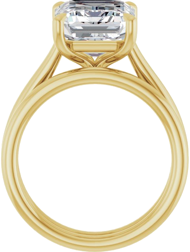 Sužadėtuvių Žiedas „Claw-Pong“ 14k yellow gold Emerald 11mm x 9mm (7)