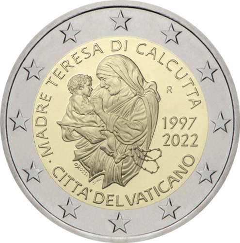 2022 Vatican City Mother Teresa €2 Proof coin (2)