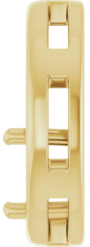 Pakabukas „Solitaire Circle“ 14k yellow gold Round 7mm (3)