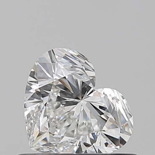 0.55 carat F-VVS1 Natūralus Heart Deimantas (1)