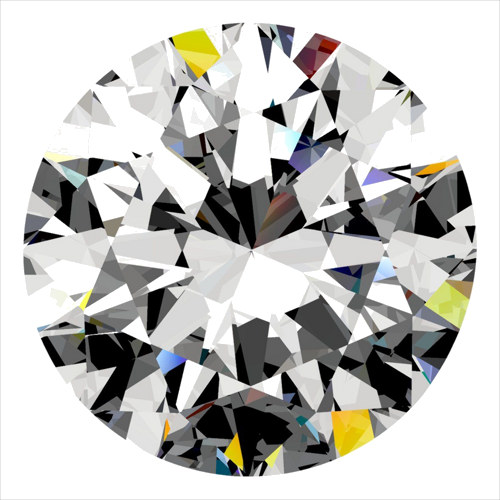 0.4 carat G-VVS2 Excellent cut Natūralus Round Deimantas (1)
