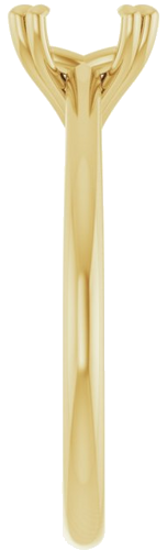 Sužadėtuvių Žiedas „Solitaire“ 585 Geltonojo Aukso Square 5.5mm (4)