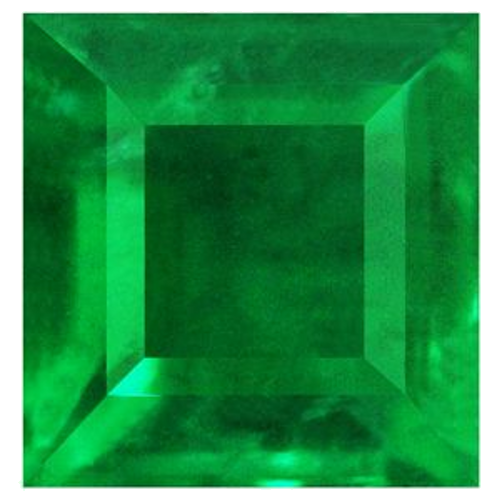 0.59 carat GREEN Square Smaragdas (1)