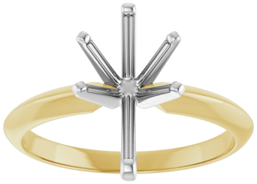 14K Yellow White 11.5x7 mm Pear Engagement Ring Mounting (3)