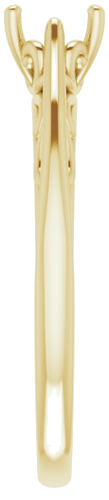 Sužadėtuvių Žiedas „Solitaire“ 14k yellow gold Cushion 5mm (4)