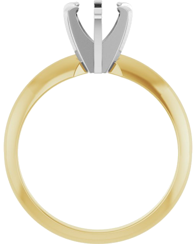 Sužadėtuvių Žiedas „Lightweight Claw-Prong Solitaire“ 14k yellow/white gold Round 5.8mm (2)