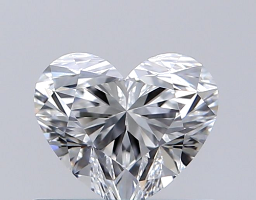 0.52 carat F-VVS2 Natūralus Heart Deimantas (1)