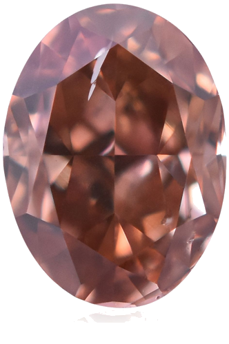 0.24 carat Fancy Deep Orangey Pink-SI2 Natūralus Oval Deimantas (1)