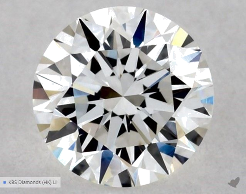 0.5 carat G-VVS2 Excellent cut Natūralus Round Deimantas (1)