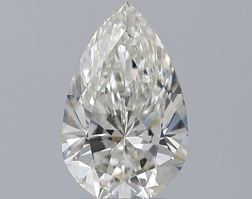 2.01 carat H-SI1 Natūralus Pear Deimantas (1)