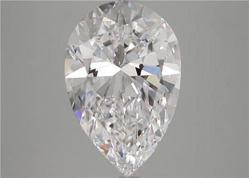 5.01 carat D-IF Natūralus Pear Deimantas (1)