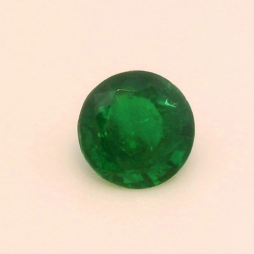 0.37 carat GREEN Round Smaragdas (1)