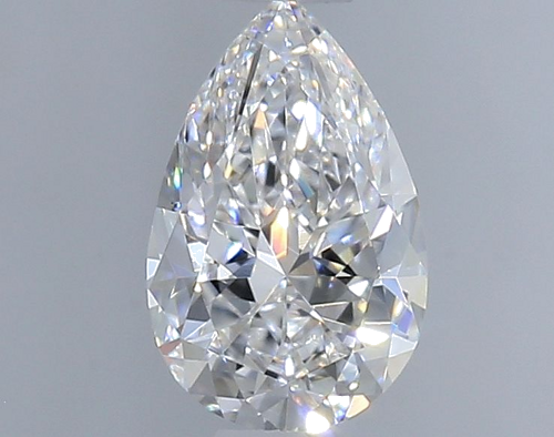 0.5 carat D-VVS2 Natūralus Pear Deimantas (1)