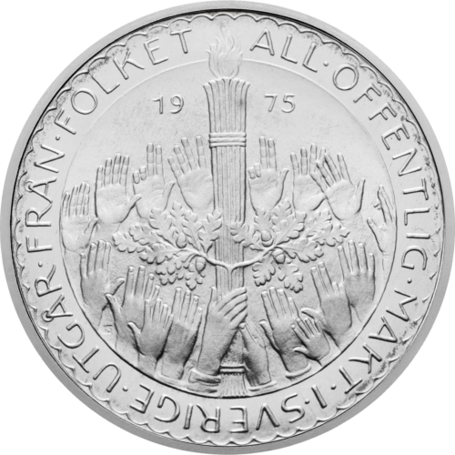 50 Krona Constitutional Reform Swedish Silver Coin (1)