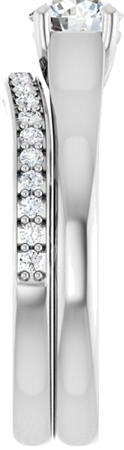 14K White 5.2 mm Round Solitaire Engagement Ring Mounting (9)