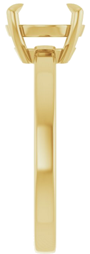 14K Yellow 8.2 mm Round Solitaire Engagement Ring Mounting (4)