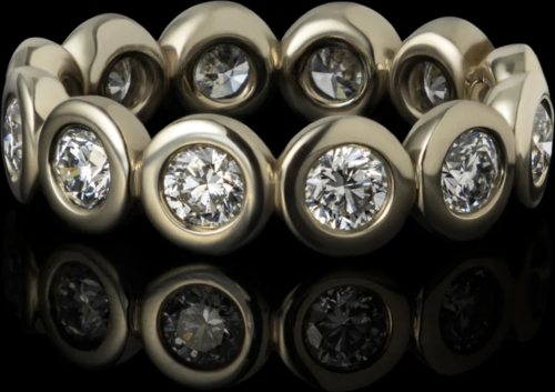 Zelta gredzens ar dimantiem CIRCLE OF LIFE (5)