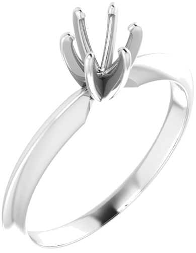 Sužadėtuvių Žiedas „Light Solitaire“ 585 Baltojo Aukso Round 4.2mm x 4.9mm (1)