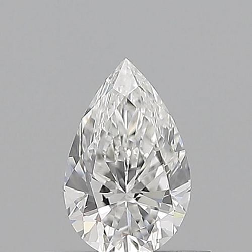 0.53 carat F-VVS1 Natūralus Pear Deimantas (1)