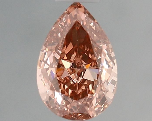 0.39 carat Fancy Brownish Orangey Pink-VS2 Natūralus Pear Deimantas (1)