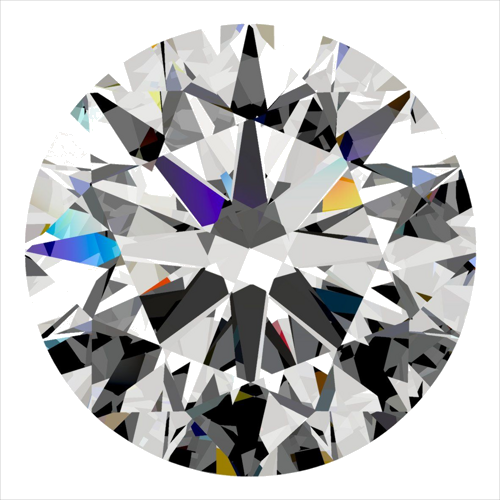 0.34 carat G-VVS2 Excellent cut Natūralus Round Deimantas (1)