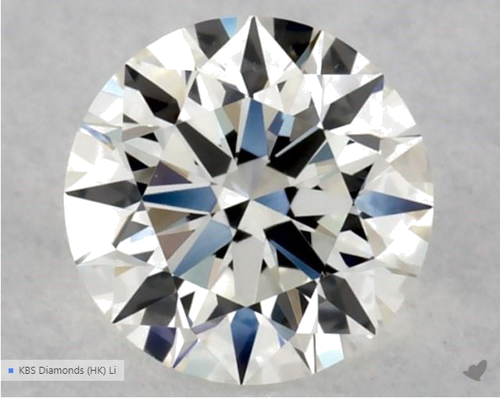 0.3 carat I-VVS2 Excellent cut Natūralus Round Deimantas (1)