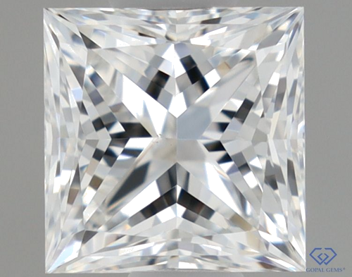 0.64 carat F-VS1 Natūralus Princess Deimantas (1)
