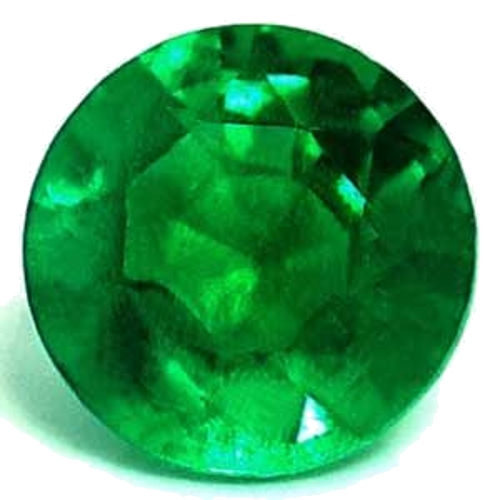 0.49 carat GREEN Round Smaragdas (1)