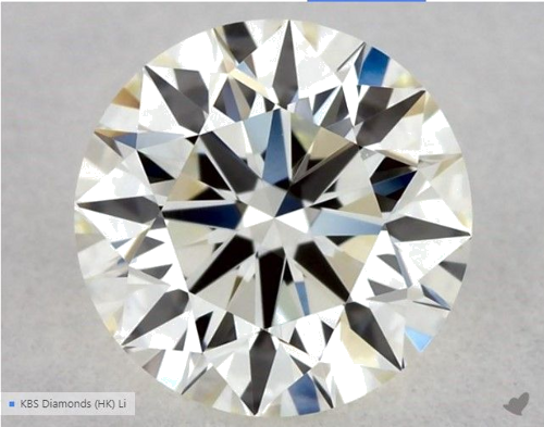 0.5 carat K-VS2 Excellent cut Natūralus Round Deimantas (1)