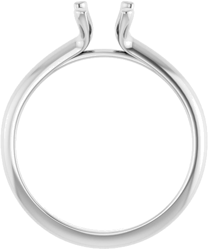 Sužadėtuvių Žiedas „Solitaire“ 14k white gold Oval 8mm x 6mm (2)