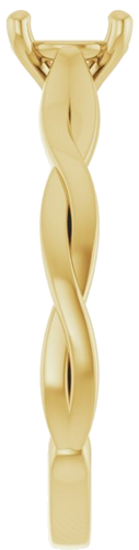 Sužadėtuvių Žiedas „Infinity-Inspired“ 14k yellow gold Round 6mm (4)