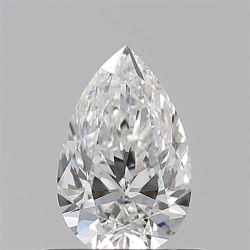 0.55 carat F-VVS1 Natūralus Pear Deimantas (1)