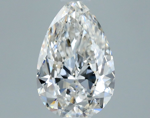 0.49 carat G-VVS2 Natūralus Pear Deimantas (1)