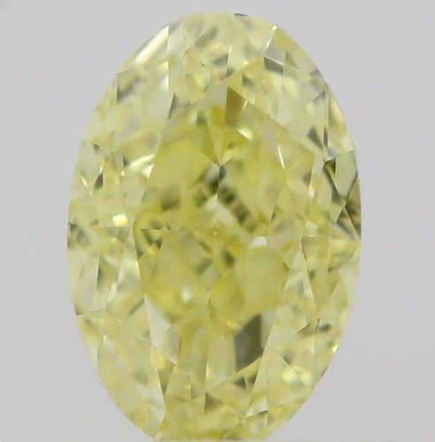 0.61 carat Fancy  Yellow-IF Natūralus Oval Deimantas (1)