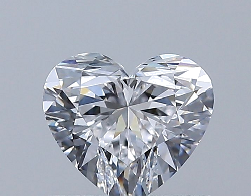 0.55 carat D-VVS2 Natūralus Heart Deimantas (1)