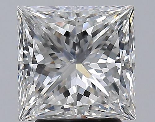 3.01 carat E-SI1 Natūralus Princess Deimantas (1)