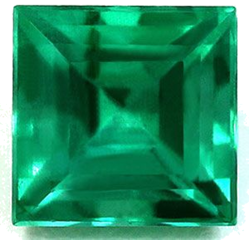 0.54 carat GREEN Square Smaragdas (1)