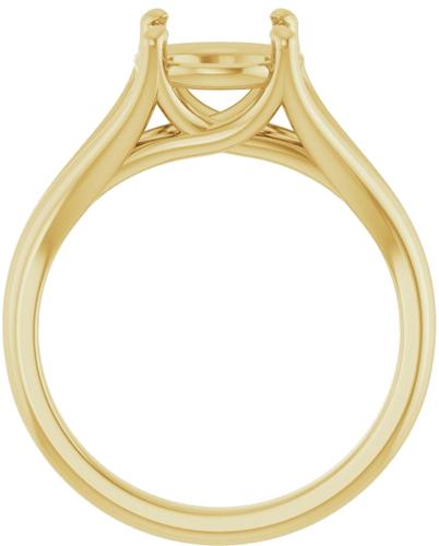 Sužadėtuvių Žiedas „Solitaire“ 14k yellow gold Round 8.2mm (2)