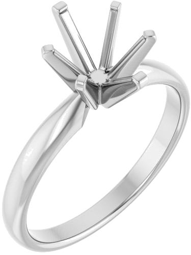 Sužadėtuvių Žiedas „Solitaire“ 585 Baltojo Aukso Oval 9mm x 7mm (1)