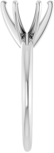 Sužadėtuvių Žiedas „Solitaire“ 950 Platinos Round 7.8mm x 8.6mm (4)