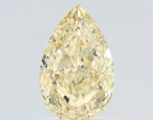 1.01 carat Fancy Light Yellow-VS1 Natūralus Pear Deimantas (1)