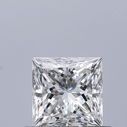0.53 carat F-VVS2 Natūralus Princess Deimantas (1)