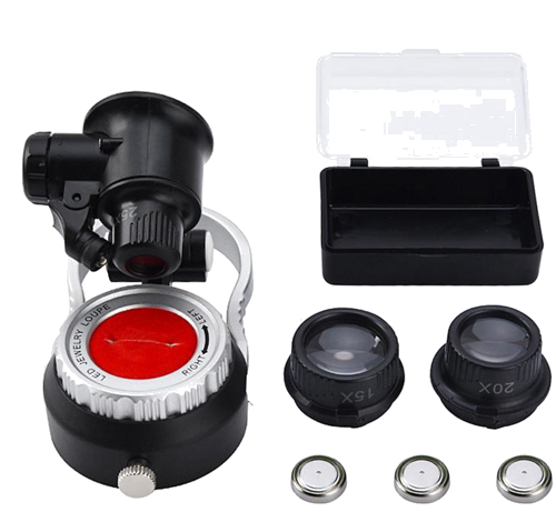 Jewelry Magnifier with LED Light 10x 20x 25x (3)