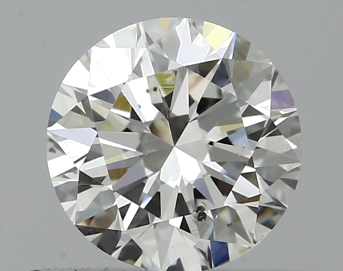0.5 carat F-SI1 Excellent cut Natūralus Round Deimantas (1)