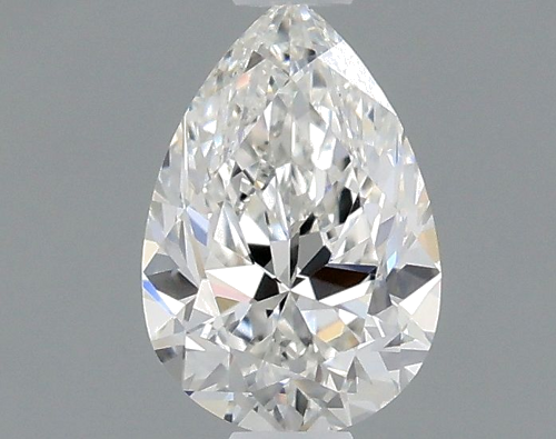 0.5 carat F-VVS2 Natūralus Pear Deimantas (1)