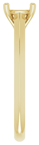 14K Yellow 6 mm Round Solitaire Engagement Ring Mounting (4)