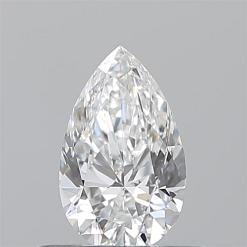 0.5 carat F-VVS2 Natūralus Pear Deimantas (1)