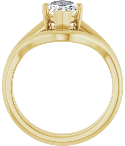 Sužadėtuvių Žiedas „V-End Prong“ 14k yellow gold Marquise 12mm x 6mm (7)